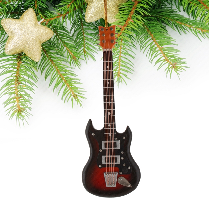 Miniature Black&Red Guitar-TEG9
